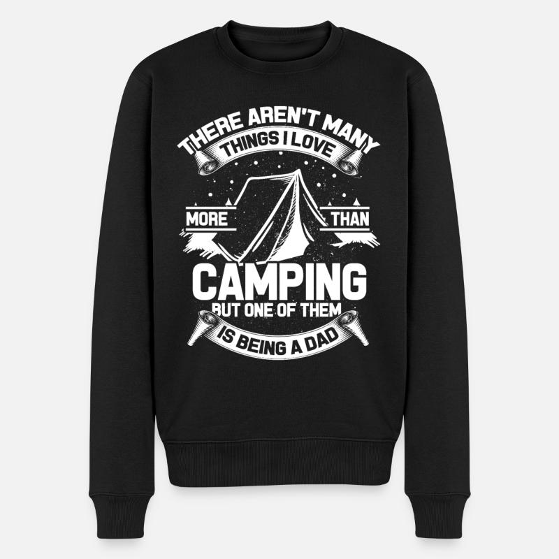 Père de camping-car - Pull Premium bio Homme - noir