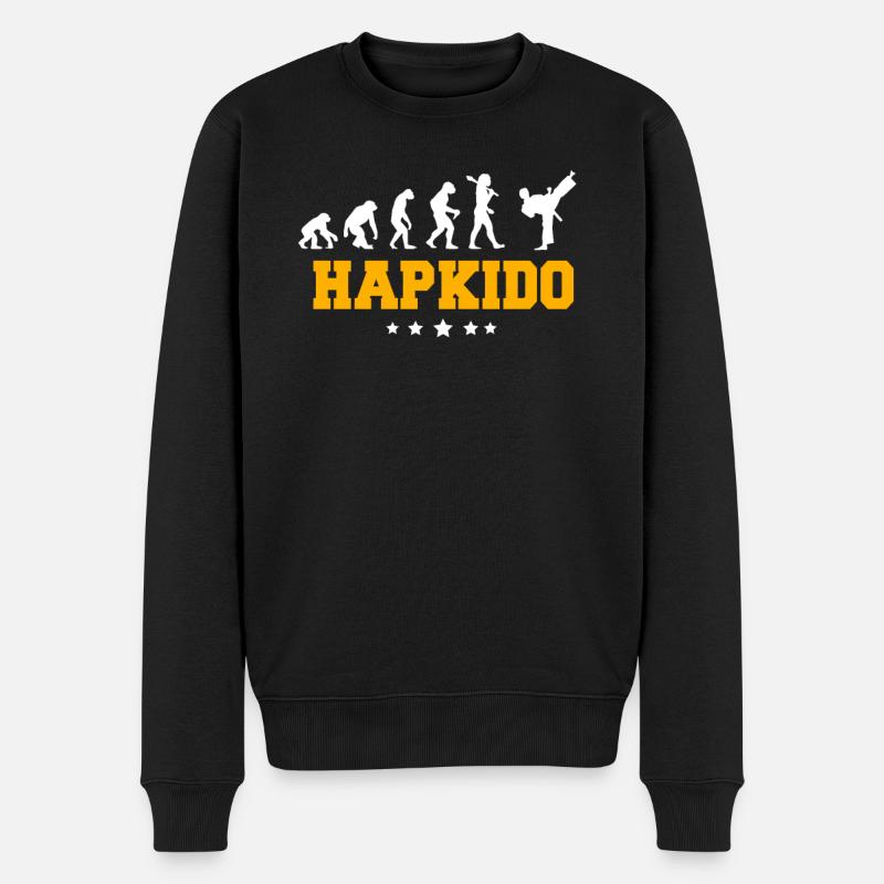 HAPKIDO - Pull Premium bio Homme - noir