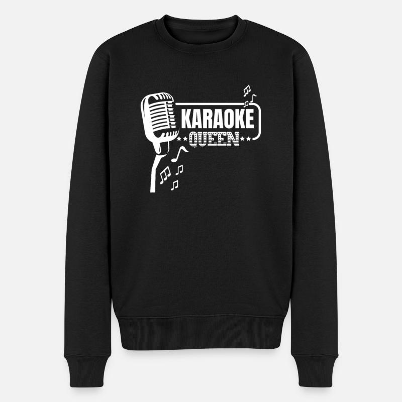 Karaoké - Pull Premium bio Homme - noir