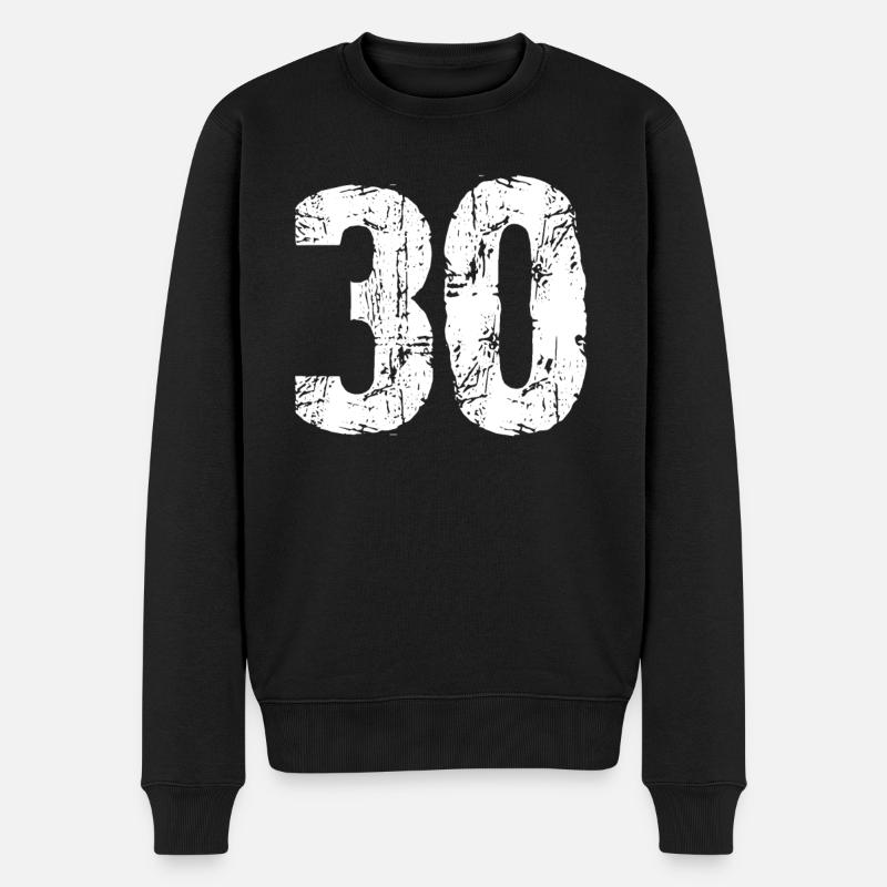 Numéro 30 - Pull Premium bio Homme - noir