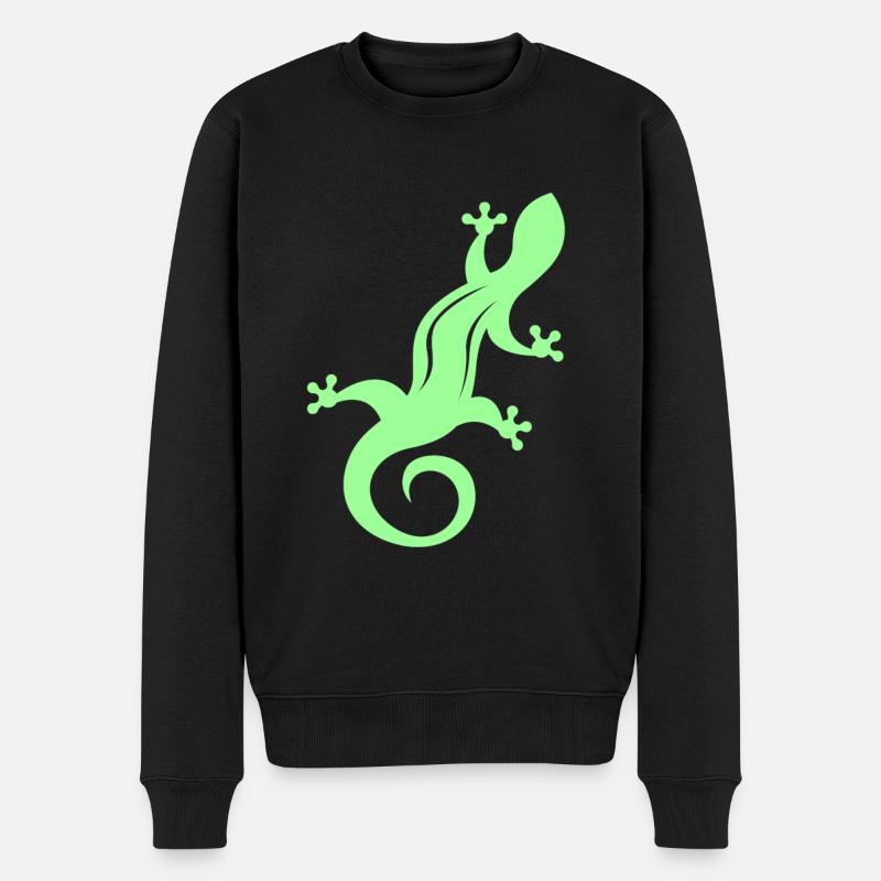 lézard - Pull Premium bio Homme - noir