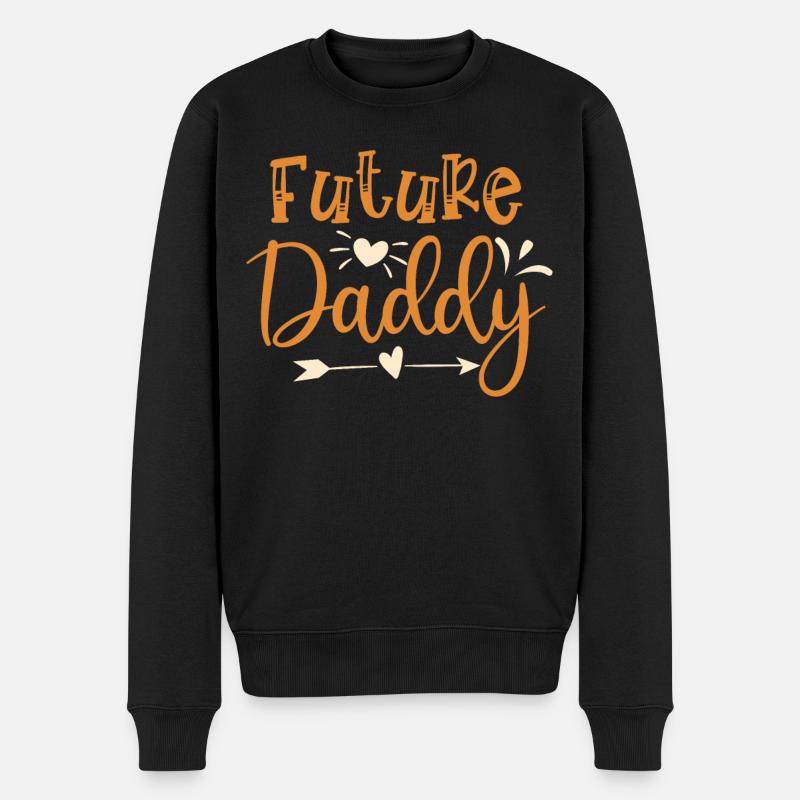 Future daddy - Pull Premium bio Homme - noir