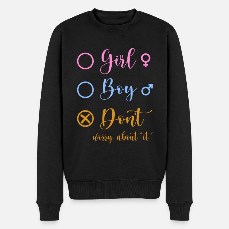 Gender Keeper Gender Reveal Party - Männer Premium Bio Pullover - Schwarz