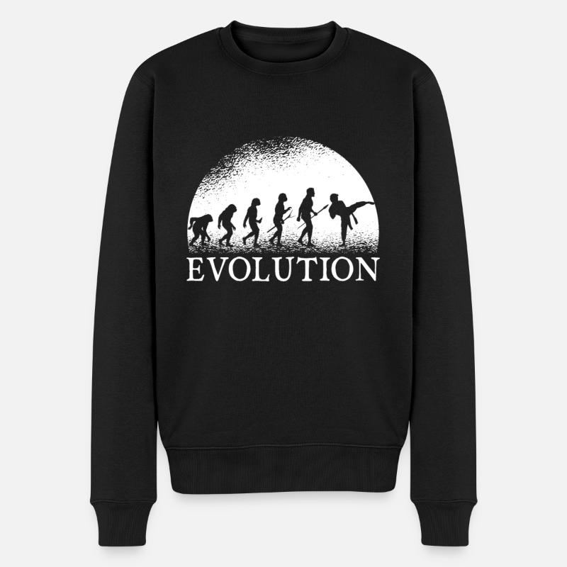 Karate evolution - Men's Premium Organic Jumper - black