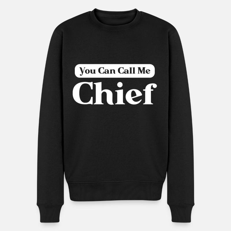 Chefkoch Geschenk Spruch Küchenchef - Männer Premium Bio Pullover - Schwarz