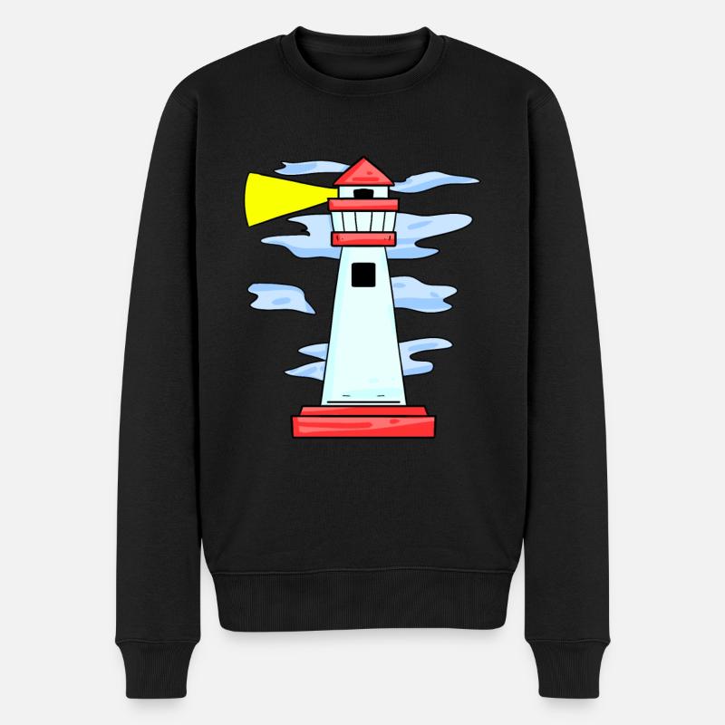 phare - Pull Premium bio Homme - noir