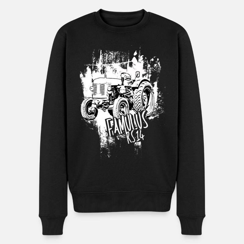 Traktor Famulus RS14 / Landwirt / Trekker /Bauer - Männer Premium Bio Pullover - Schwarz