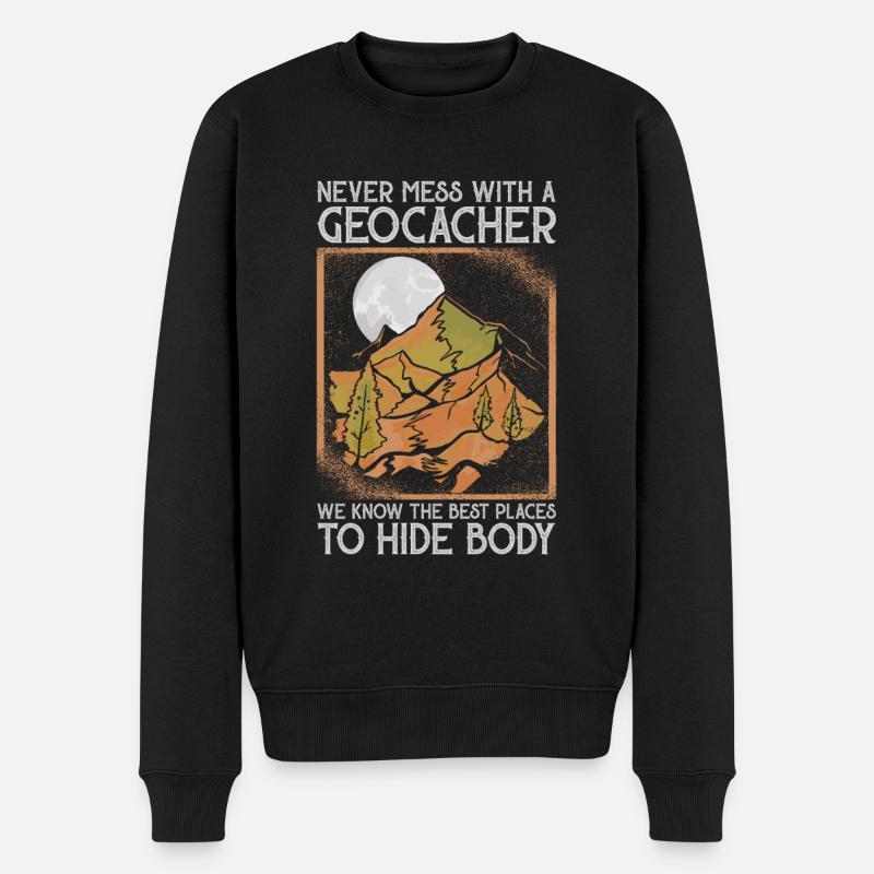 Geocaching Geo Caching Geocacher - Pull Premium bio Homme - noir