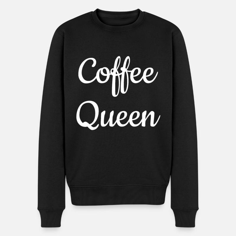 Coffee Queen - Pull Premium bio Homme - noir