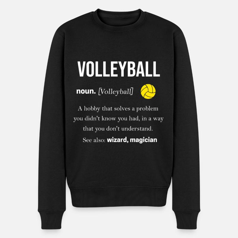 volley- - Pull Premium bio Homme - noir