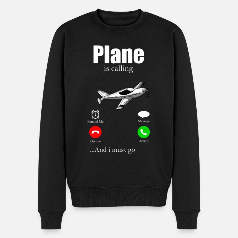 pilote - Pull Premium bio Homme - noir