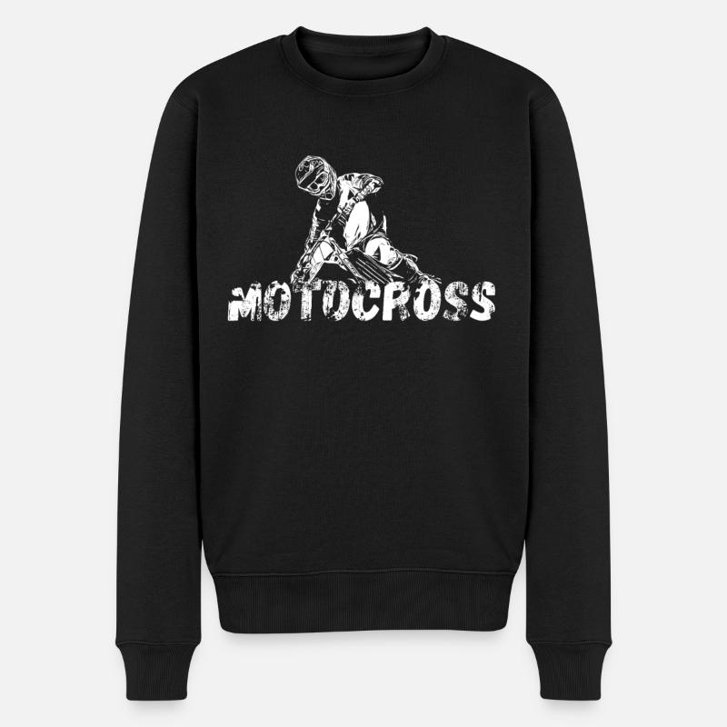 Motocross Design Enduro / Geschenkidee / MX - Männer Premium Bio Pullover - Schwarz