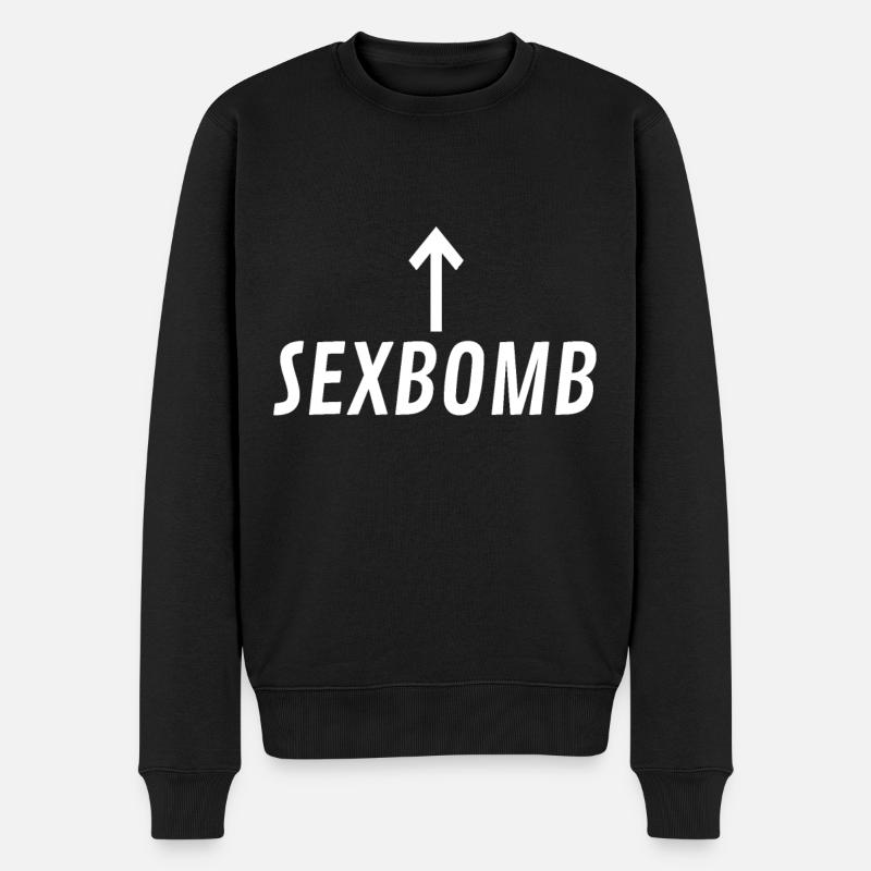 Sexbombe - Männer Premium Bio Pullover - Schwarz