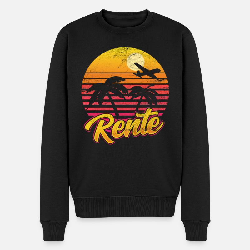 Rentner - Männer Premium Bio Pullover - Schwarz