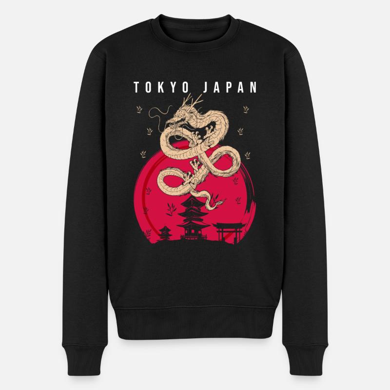 Tokyo Japan - Männer Premium Bio Pullover - Schwarz