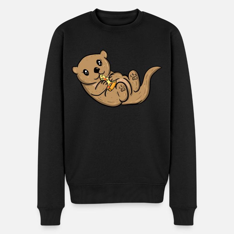 Loutres - Pull Premium bio Homme - noir