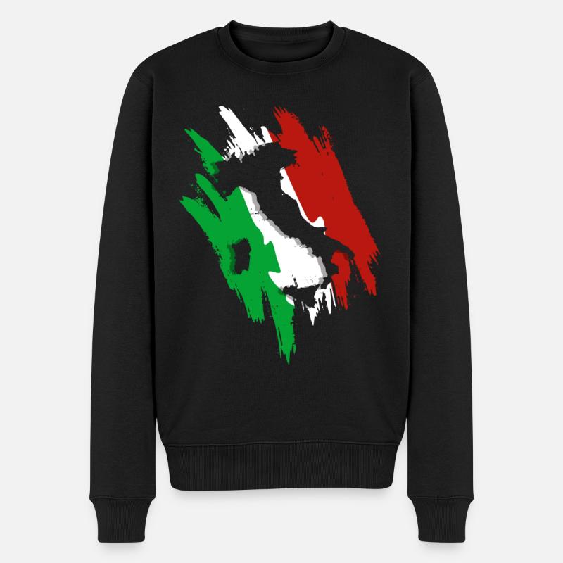 Italie - Pull Premium bio Homme - noir