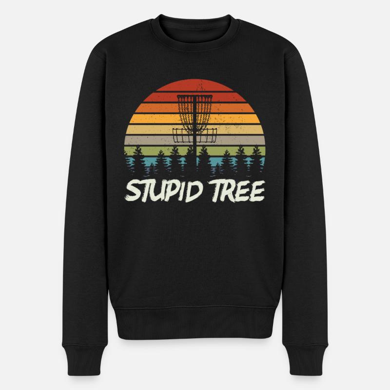 Disc Golf | Discgolf Discgolfspieler Geschenk - Männer Premium Bio Pullover - Schwarz