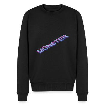 Münster - Männer Premium Bio Pullover - Schwarz - Vorne - Nico (187cm)