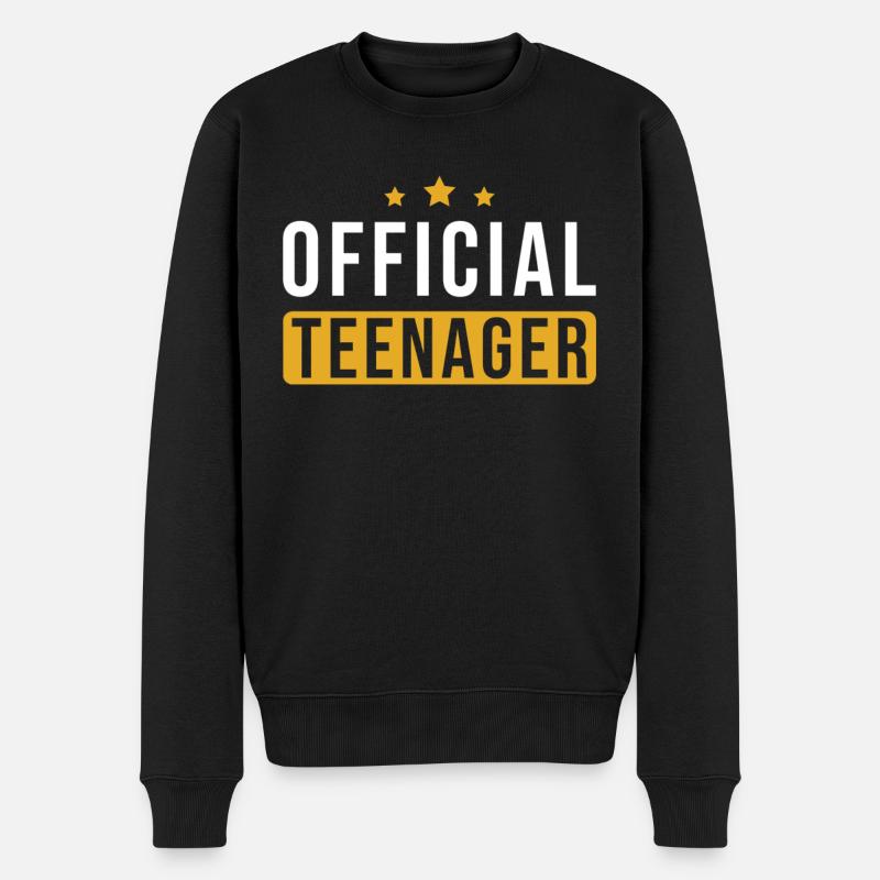 Ado 13e anniversaire - Pull Premium bio Homme - noir