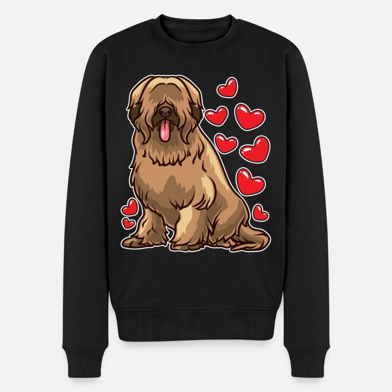 Briard Hundeliebhaber Geschenk - Männer Premium Bio Pullover - Schwarz