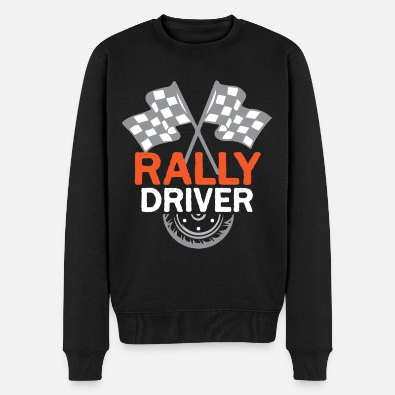 Rally Racing Race Motorsport - Männer Premium Bio Pullover - Schwarz
