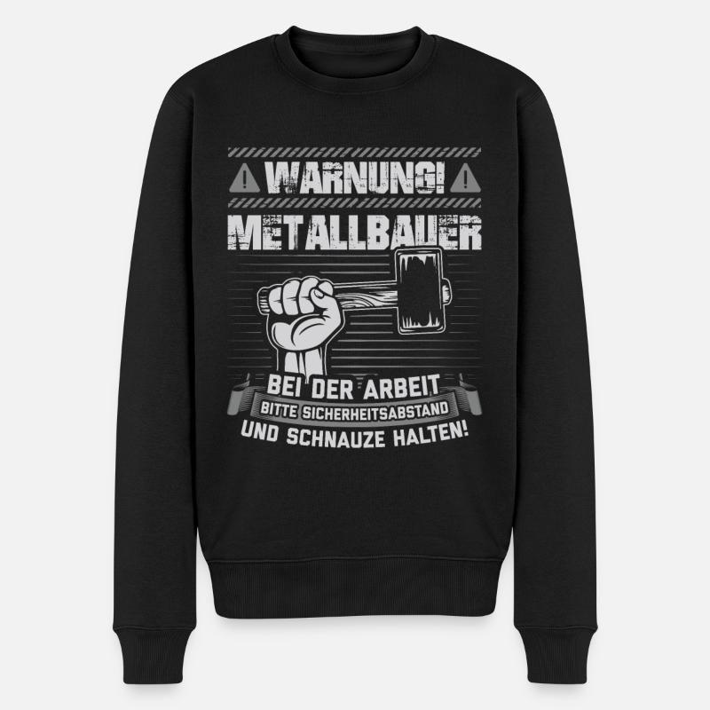 Metallbauer Metallbau Schlosser Geschenk - Männer Premium Bio Pullover - Schwarz