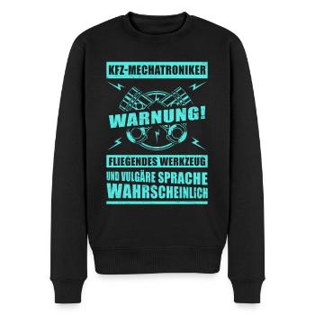 Kfz-Mechatroniker Kfz-Mechaniker Geschenk - Männer Premium Bio Pullover - Schwarz - Vorne - Nico (187cm)