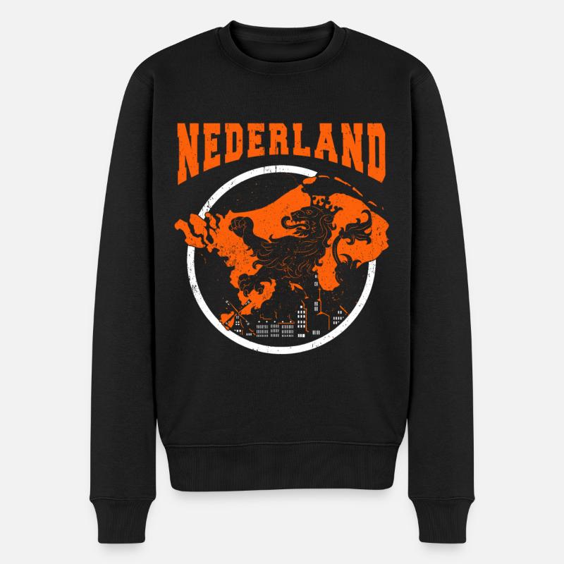 Pays-Bas - Pull Premium bio Homme - noir