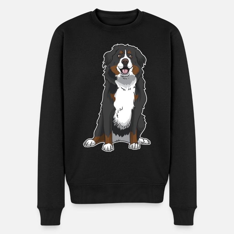 Berner Sennenhund Geschenk - Pull Premium bio Homme - noir