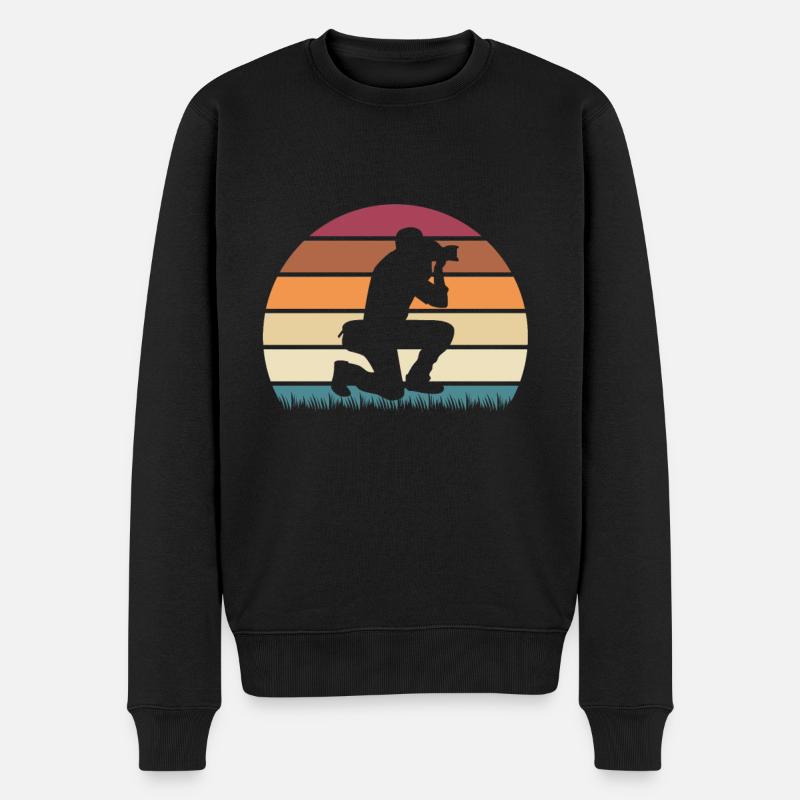 Fotograf Digitalkamera Fotoapparat Spiegelreflex - Männer Premium Bio Pullover - Schwarz