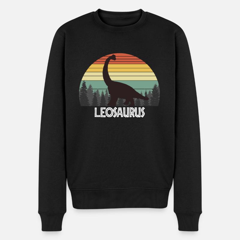 LEOSAURUS LEO SAURUS LEO DINOSAUR - Pull Premium bio Homme - noir