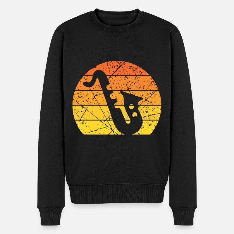 Musique de soufflage Saxophone - Pull Premium bio Homme - noir