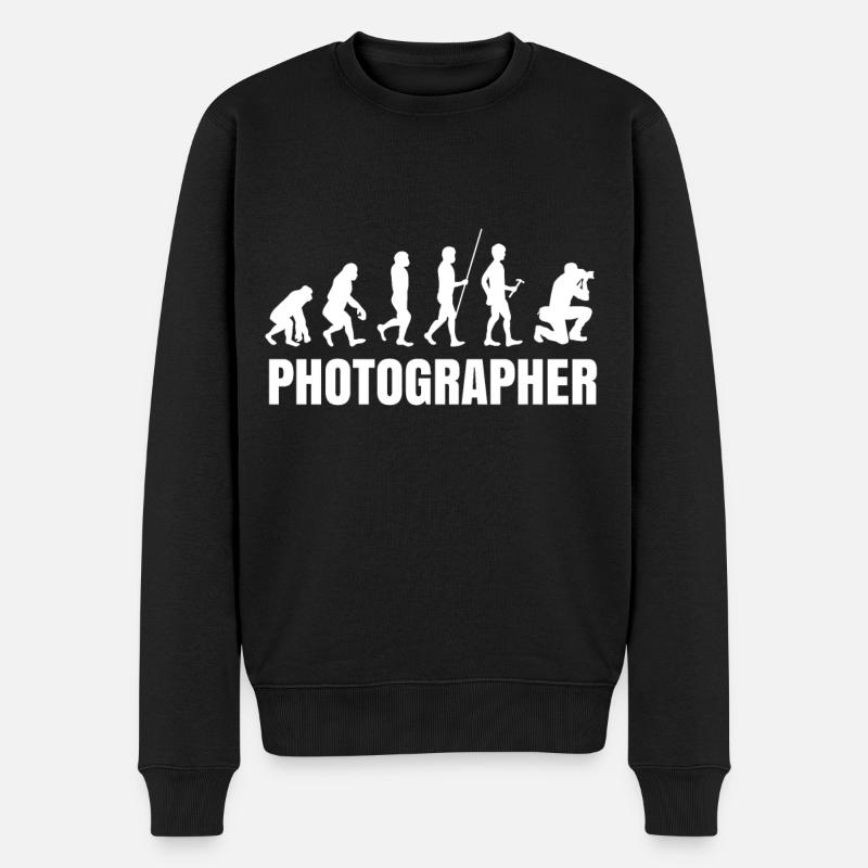 Fotograf - Männer Premium Bio Pullover - Schwarz