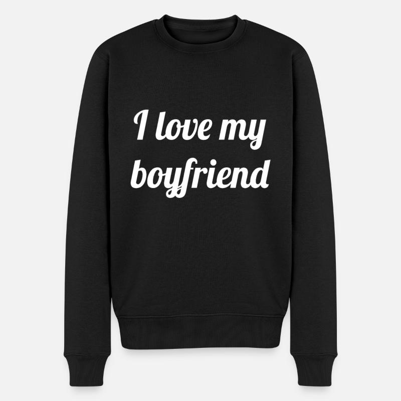 Kæreste kæreste - Økologisk premium-sweatshirt til mænd - sort
