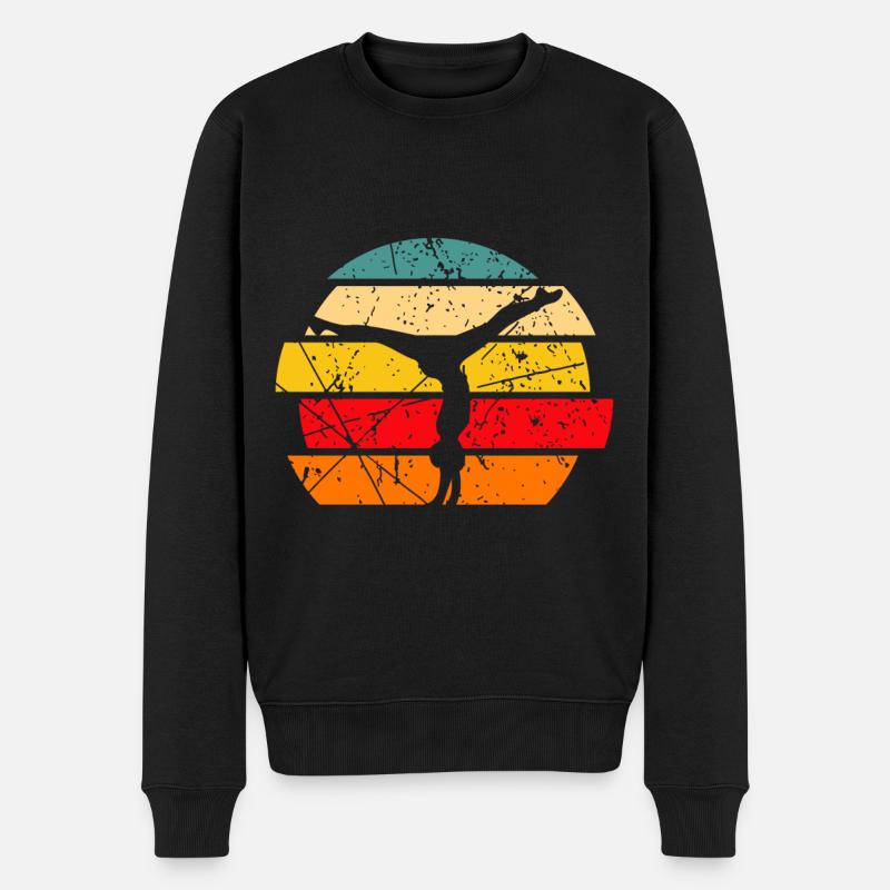 Gymnastik Turnerin - Männer Premium Bio Pullover - Schwarz