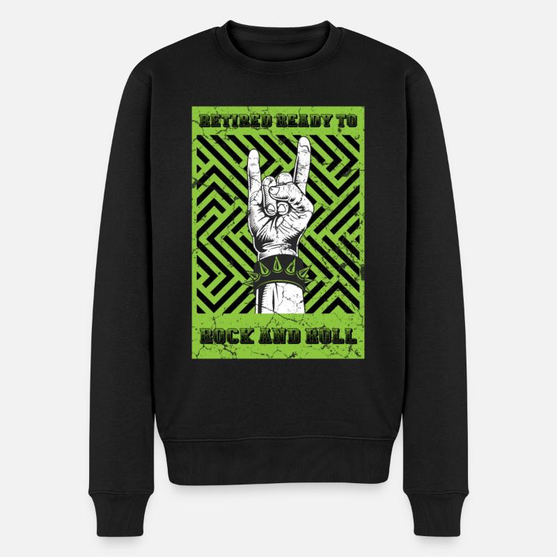 Renter Rock and Roll - Pull Premium bio Homme - noir