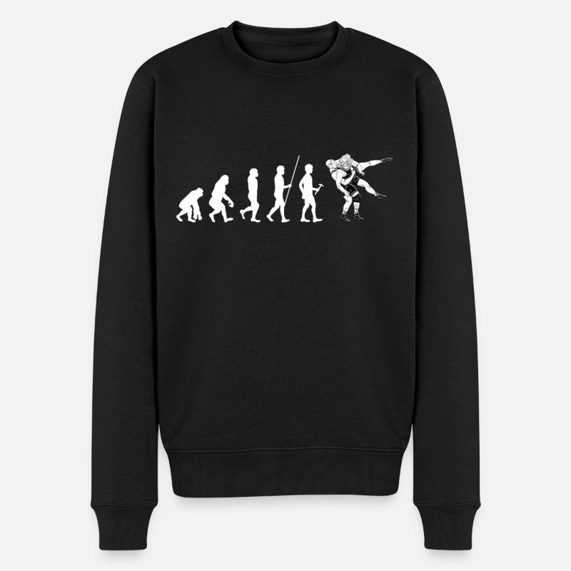 Lutte - Pull Premium bio Homme - noir