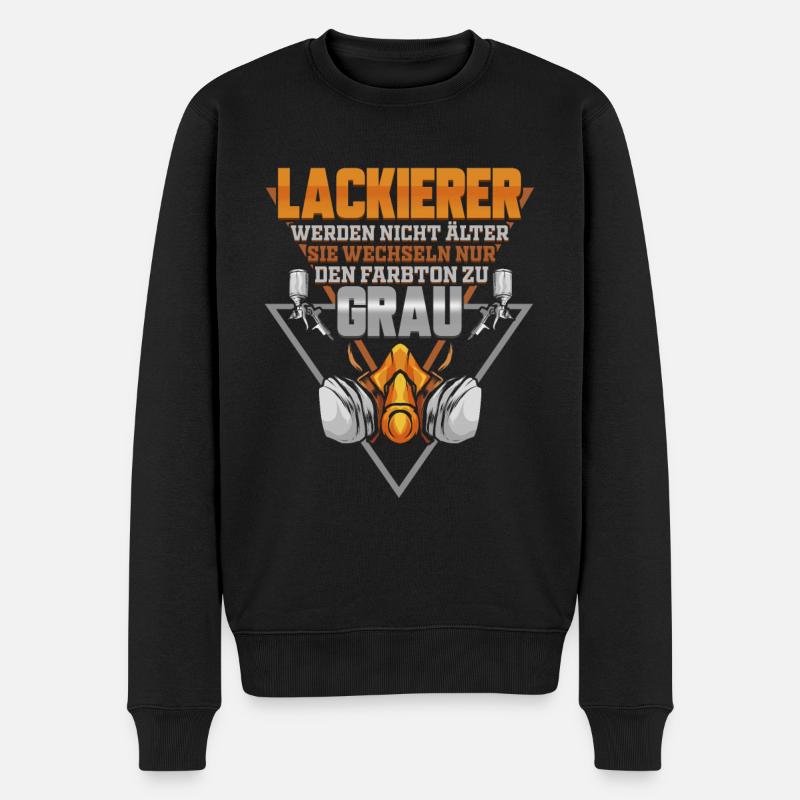Lackierer Werden Nicht Älter Autolackierer - Männer Premium Bio Pullover - Schwarz