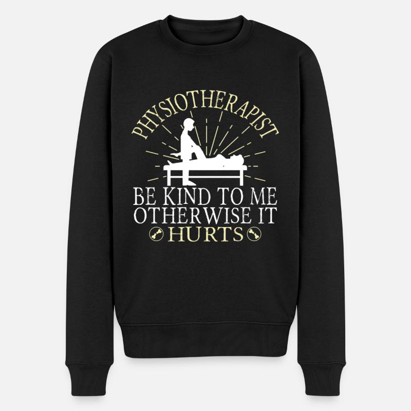 Physiotherapeut - Männer Premium Bio Pullover - Schwarz