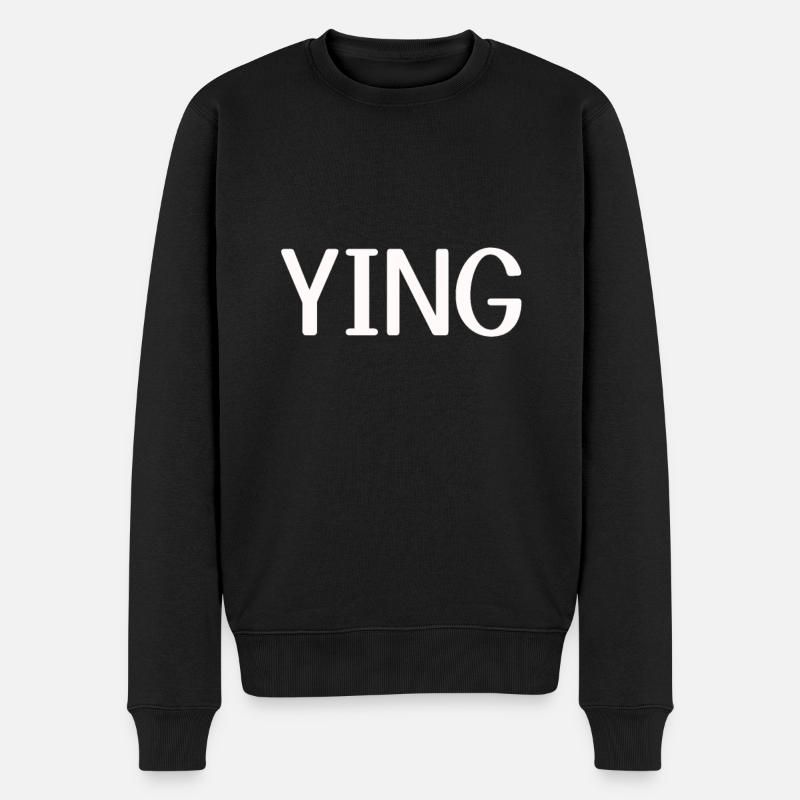 Ying et Yang - Pull Premium bio Homme - noir