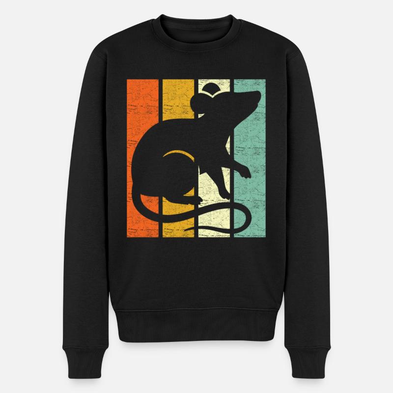 Rate Retro - Pull Premium bio Homme - noir