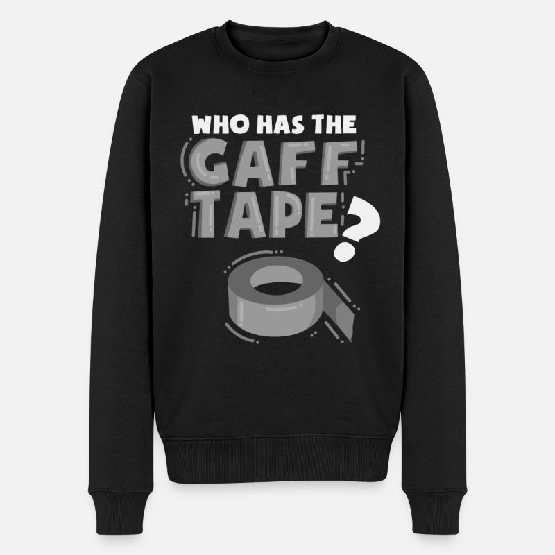 Bühnentechniker-Spruchgeschenk - Männer Premium Bio Pullover - Schwarz