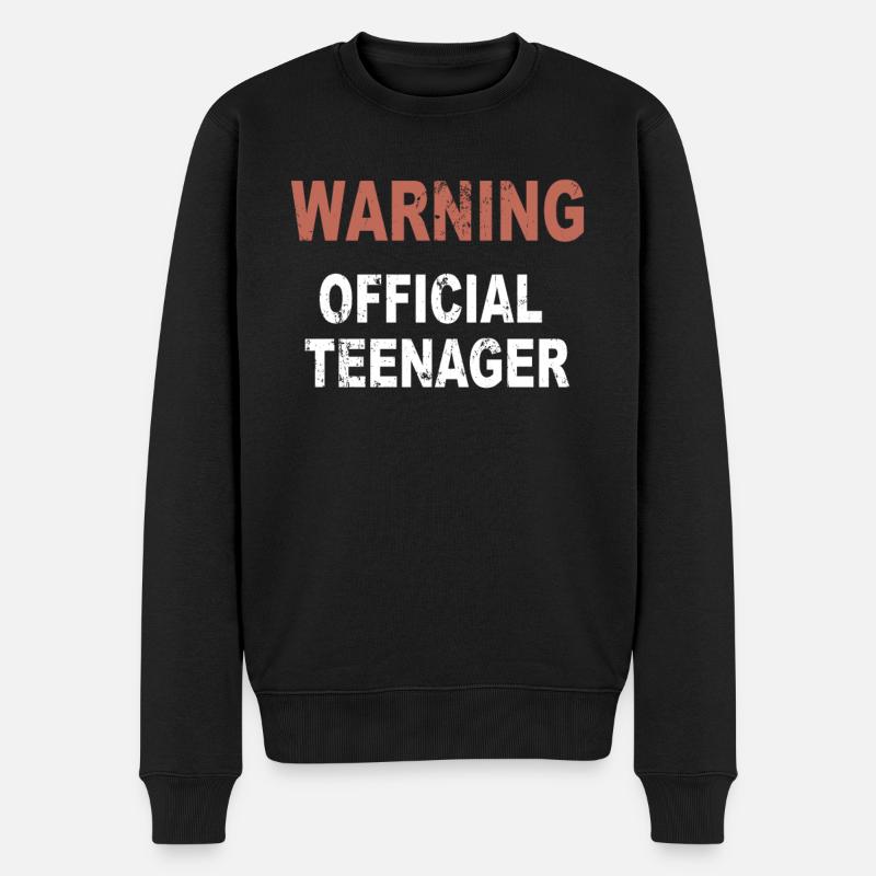 Adolescents d’alerte Official - Pull Premium bio Homme - noir