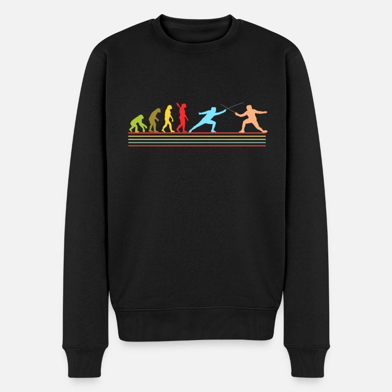 L’escrime - Pull Premium bio Homme - noir