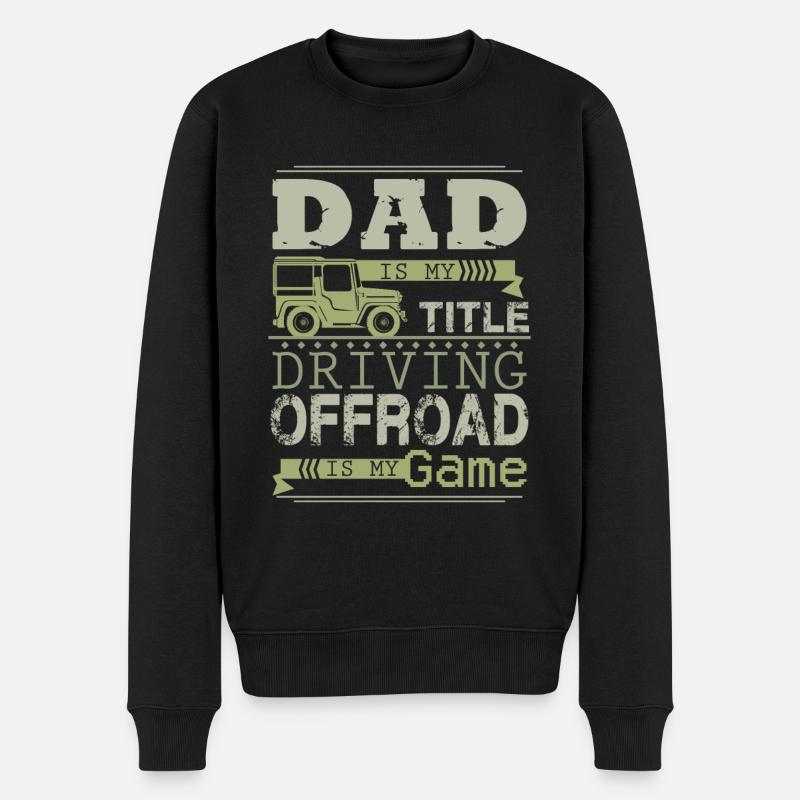 Offroad Papa - Pull Premium bio Homme - noir