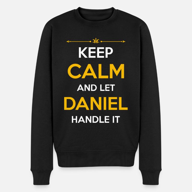 Daniel Name Gift - Men's Premium Organic Jumper - black