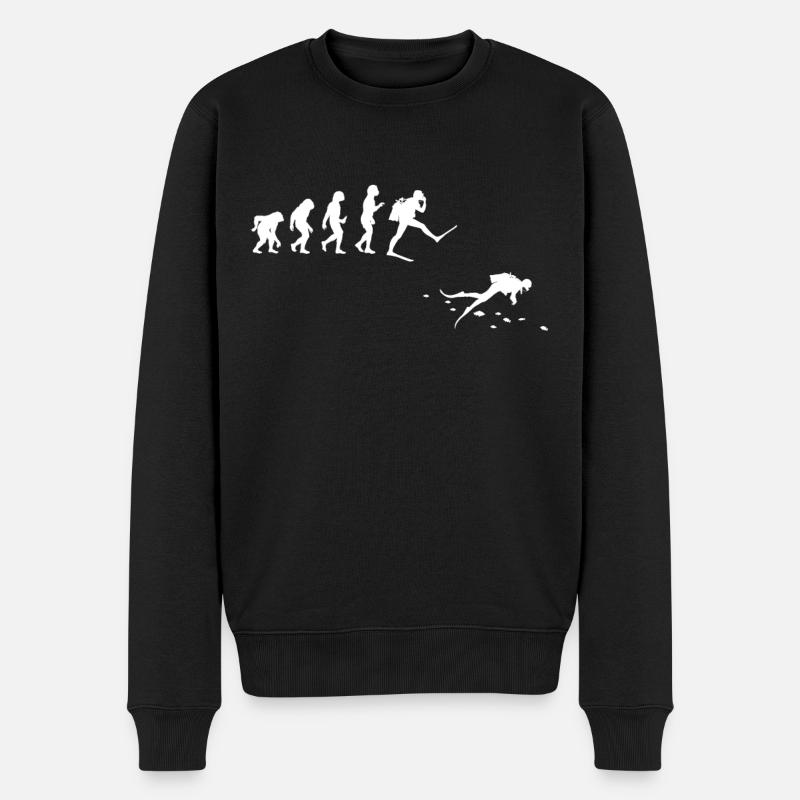 Plongée Évolution Plongée Plongée - Pull Premium bio Homme - noir