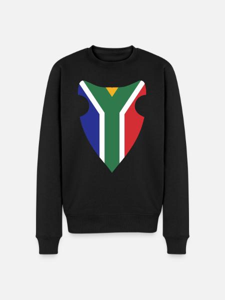 SYDAFRIKAS FLAG - Økologisk premium-sweatshirt til mænd - sort