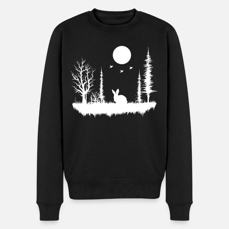 forêt nature nature nature - Pull Premium bio Homme - noir